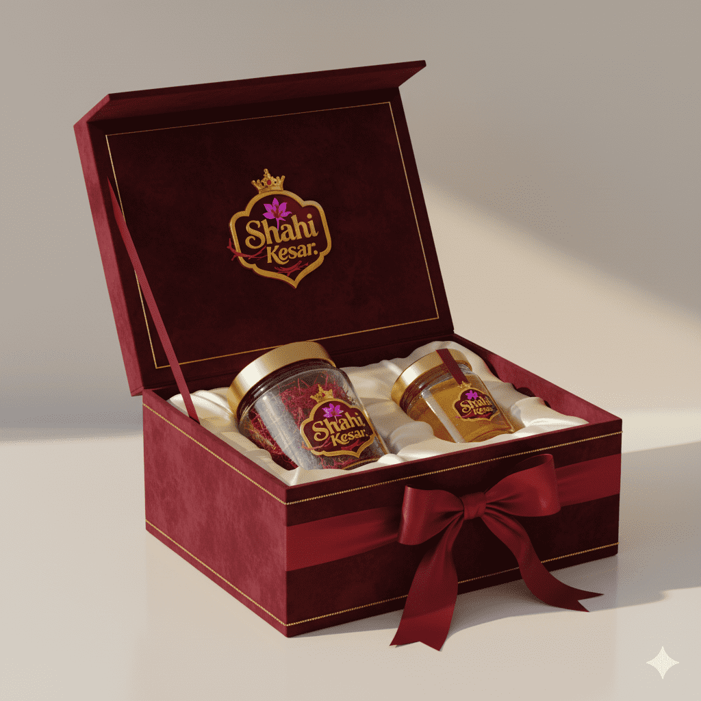 Shahi Kesar Royal Gift Box – 1 g × 2 Jars