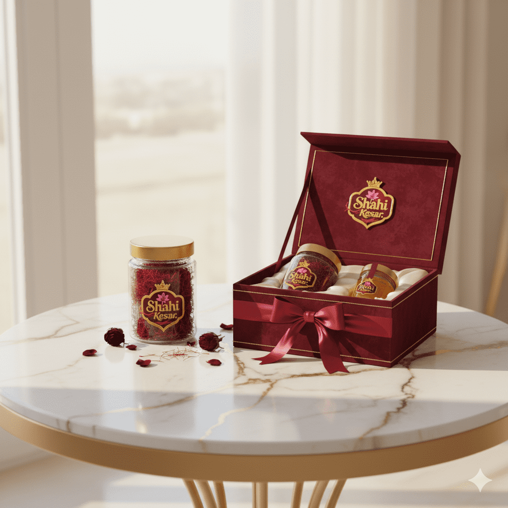 Shahi Kesar Royal Gift Box – 1 g × 2 Jars - Image 2